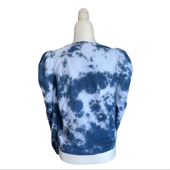 AGF - ALL GOOD FEELS Sloan Puff Sleeve Pullover in Nautical Tie Dye - Picture 6 of 7